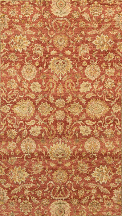 6x9 Agra Collection Rust/Red/Ivory Wool