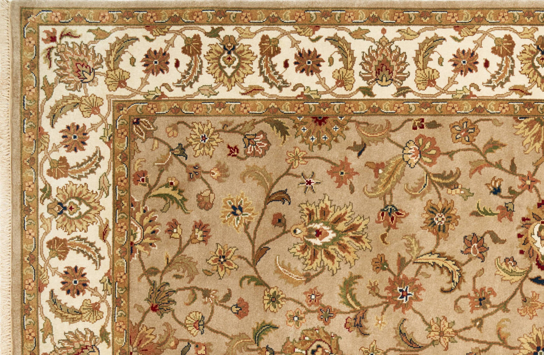 Indo Persian 6x9 Camel/Beige Wool