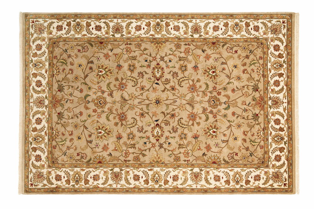 Indo Persian 6x9 Camel/Beige Wool