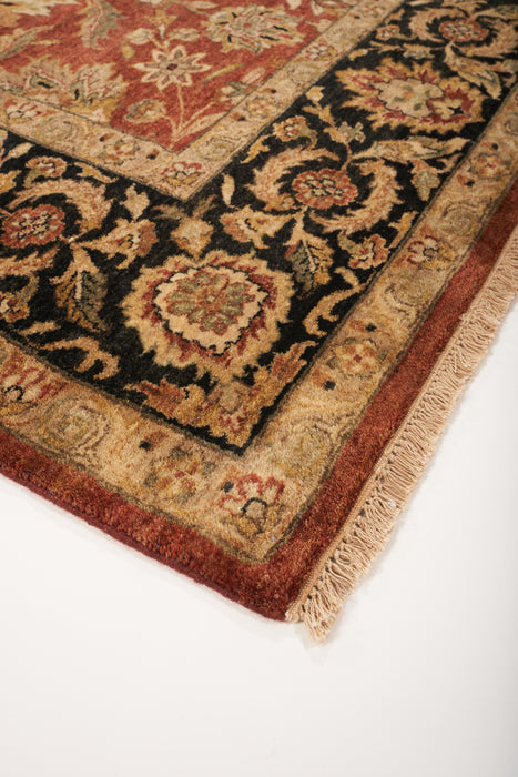 Indo Persian 6x9 Rust/Black Wool