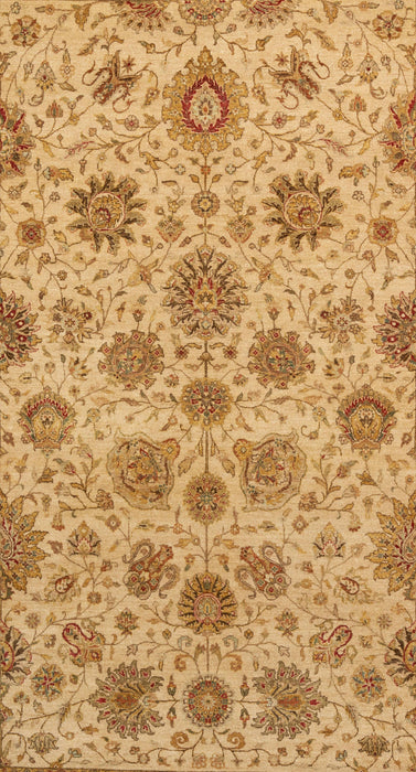 Indo Persian 6x9 Ivory/Brown Wool