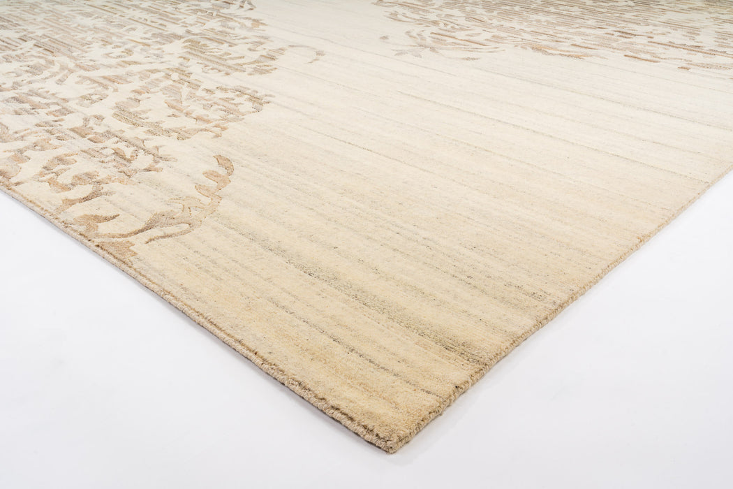 8x10 Reflections Grey/Ivory New Zealand Wool