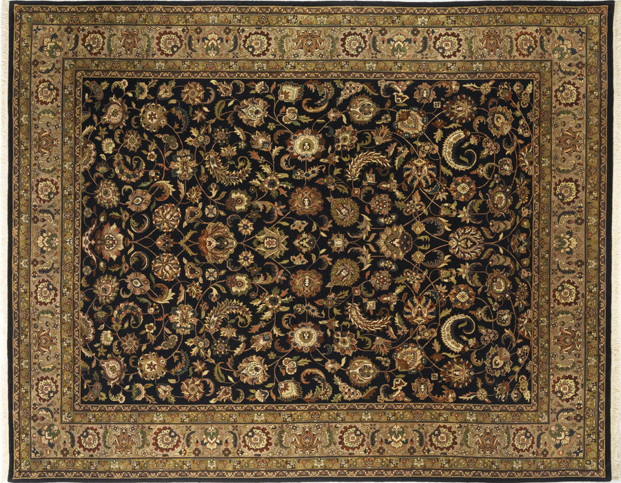 Amoghli 8x10 Black/Beige Wool