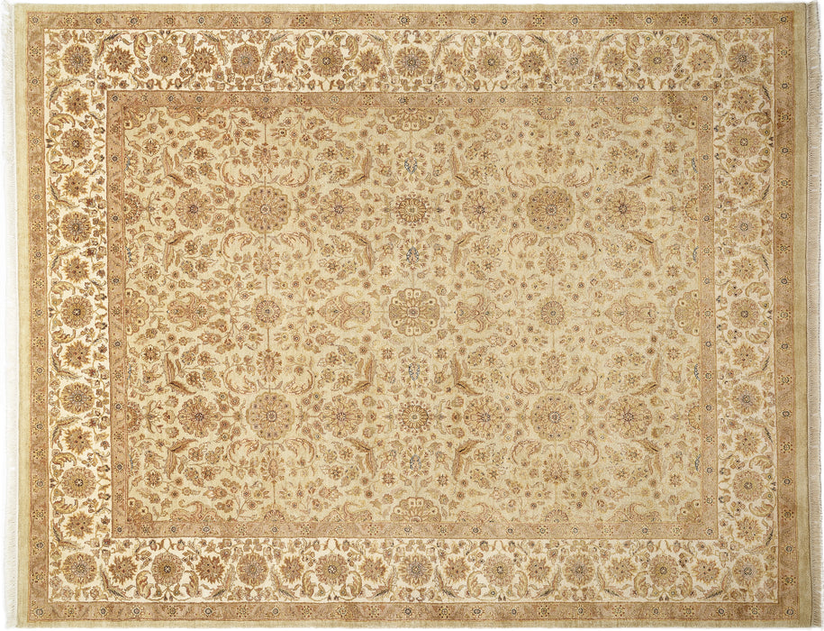 Superluxe 8x10 Olive/Ivory Raw Silk