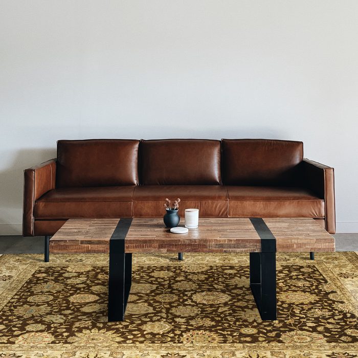 Agra 8x10 Brown/Ivory Wool