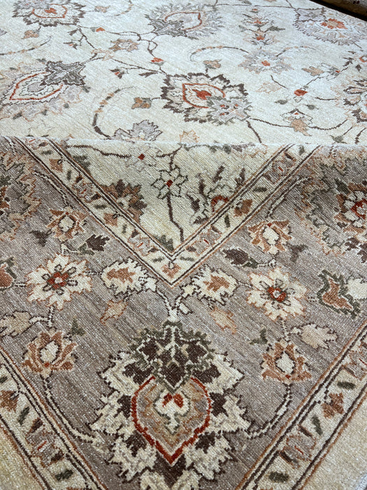 9x12 Chobi Ivory/Beige Ghazni Wool
