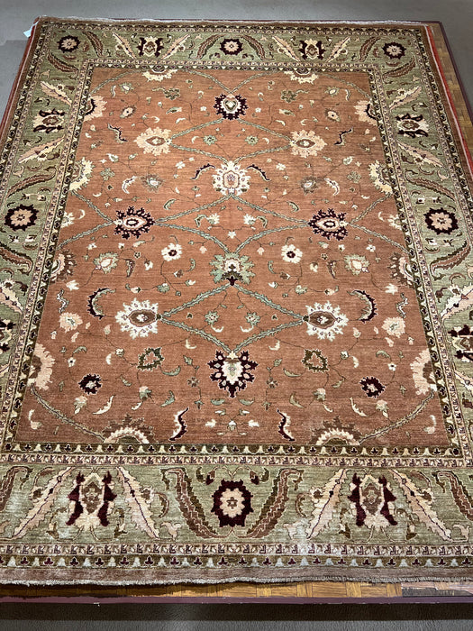 Chobi 8x10 Rose/Green Ghazni Wool