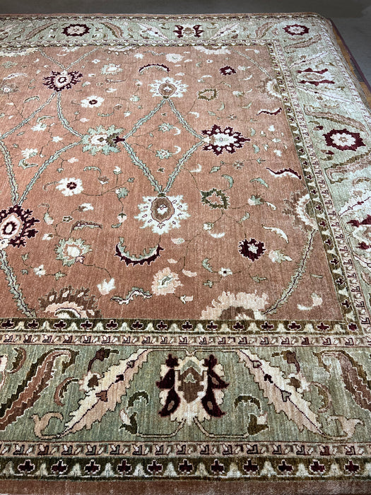 Chobi 8x10 Rose/Green Ghazni Wool