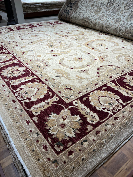 Chobi 10x14 Beige/Red Ghazni Wool