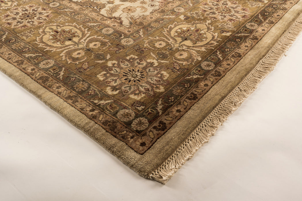 9x12 Premiere Light Gold/Brown/Ivory Wool