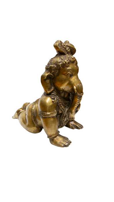 Brass Baby Ganesha