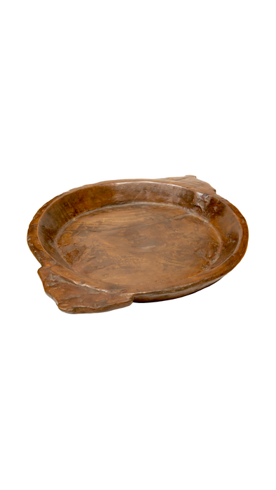 Reclaimed Teak Wood Tray with Handle