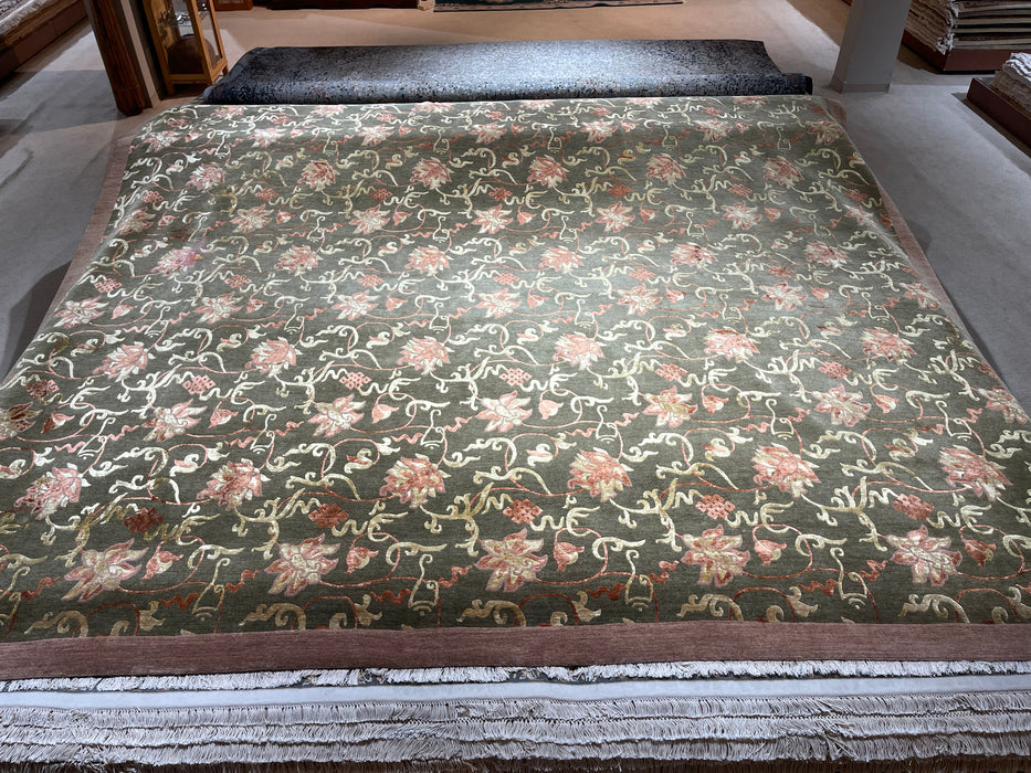 11x14 Transitional Tibetan Wool + Mohair & Silk