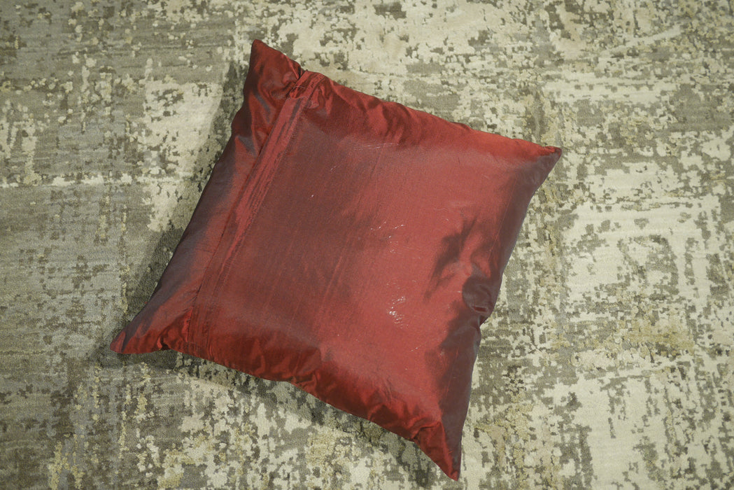 Burgundy Polyester Cushion