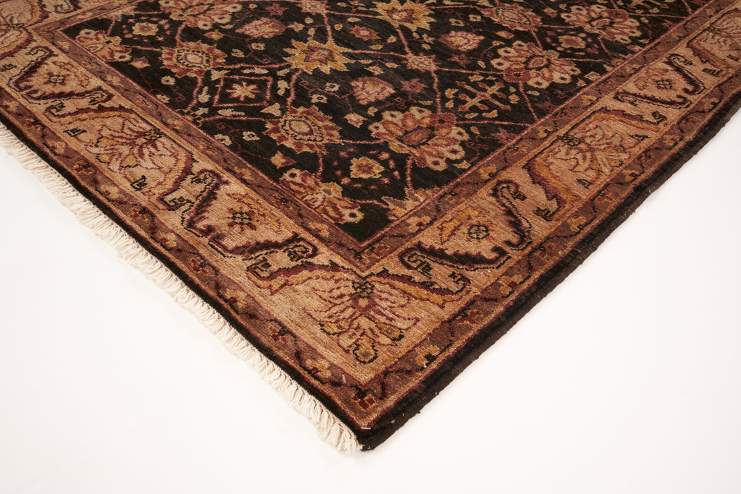 Chobi 4x6 Ivory/Black Wool