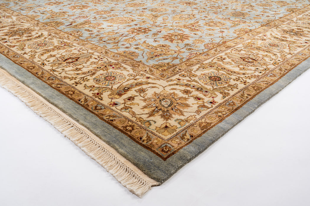 Premiere 8x10 Light Blue/Beige Wool